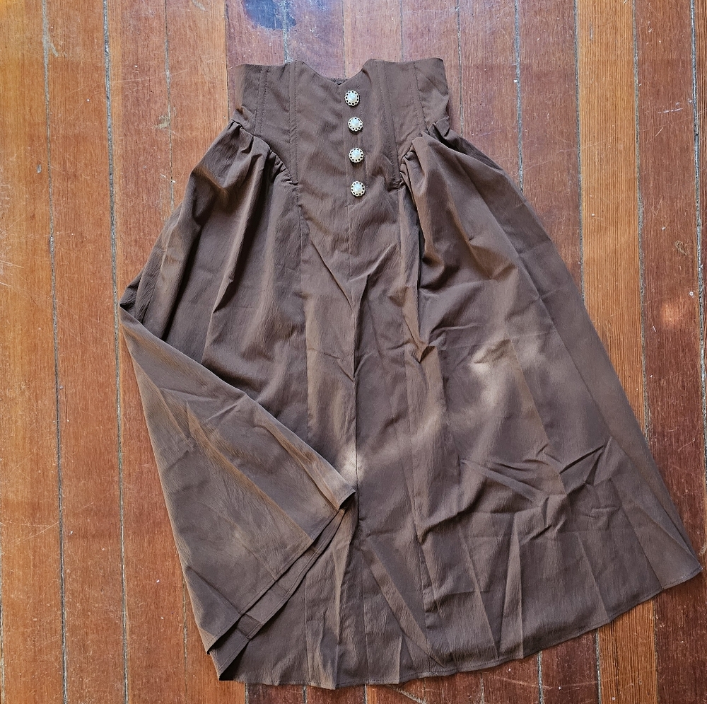 High Waist Button Front Flare Skirt